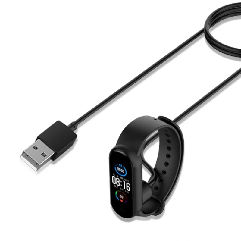 Магнитный зарядный USB-кабель для браслета MiBand 5 6 7 55 см