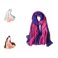 women scarf popular elegant gradient color temperament printed scarf for travel women wrap women shawl