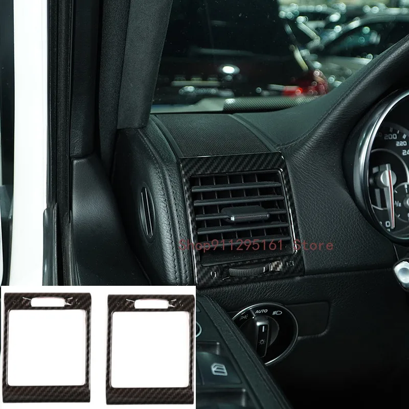 

For Mercedes-Benz G-Class 2004-2018 Dashboard Both Sides Air Vent Outlet Cover ABS Carbon Fiber Pattern Car Accessories