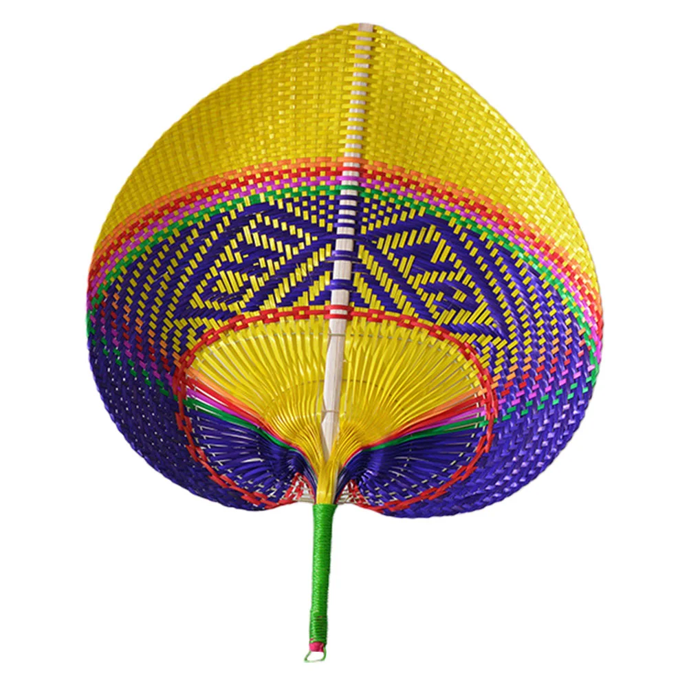 

Fan Hand Fans Woven Palm Summer Cooling Wedding Leaves Favor Farmhouse Handwoven Decor Wall Straw Leaf Party Tropical Artificial