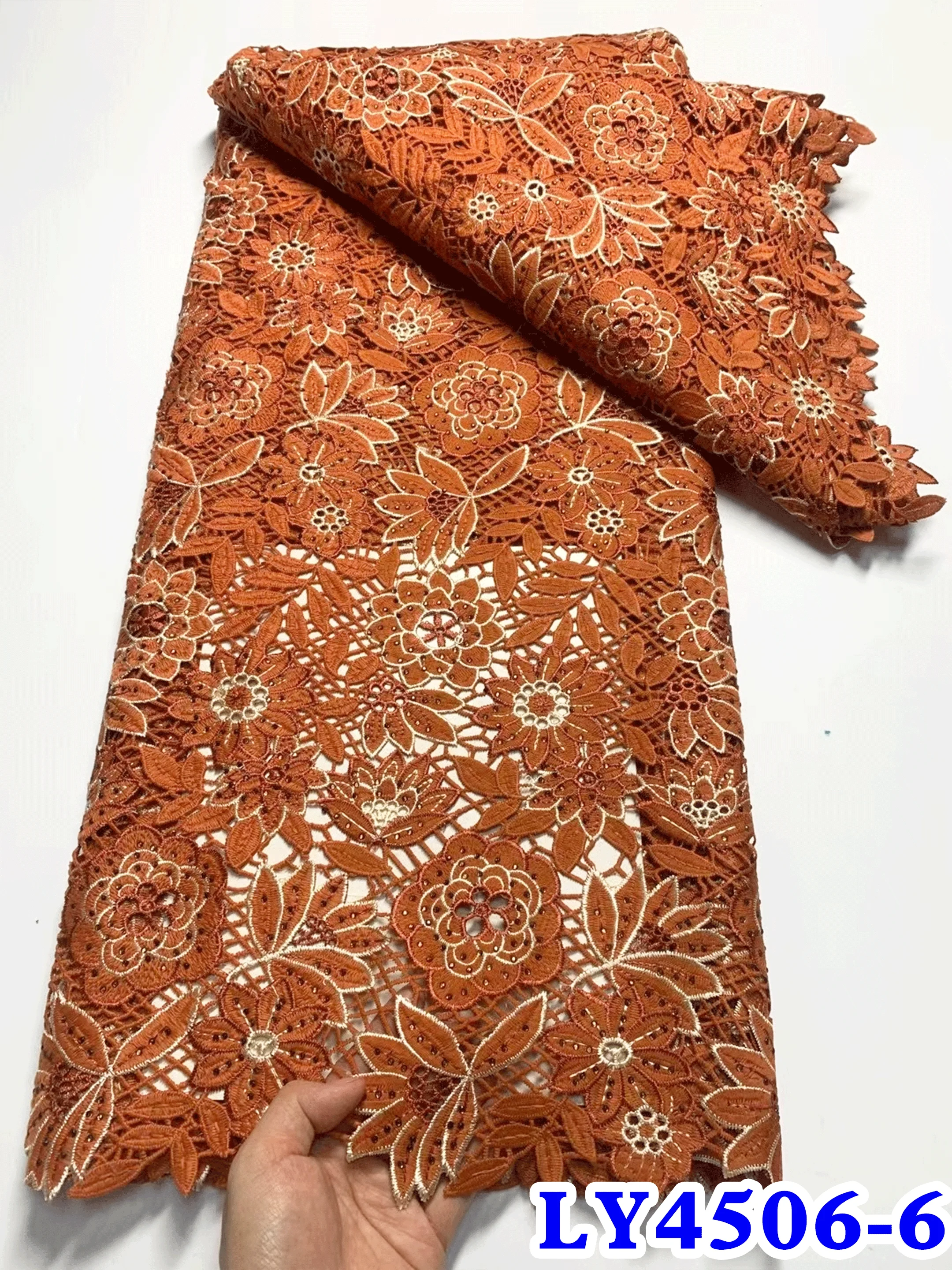 Уникальная королевская кружевная оригинальная корейская ткань с австрийскими