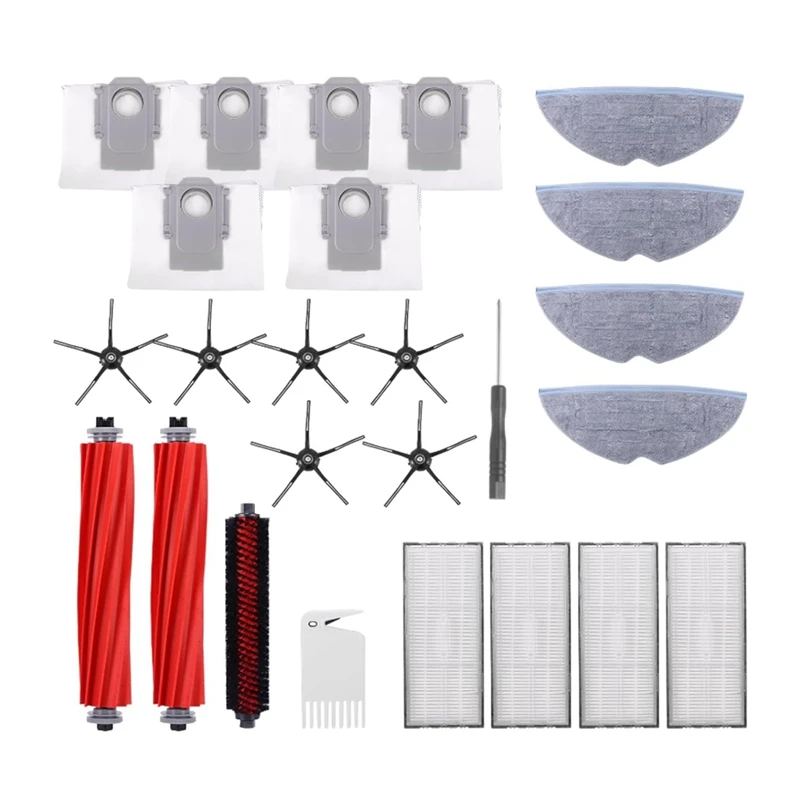 Запчасти для пылесоса Roborock S7 T7S Plus основная щетка боковая фильтр НЕРА насадка на