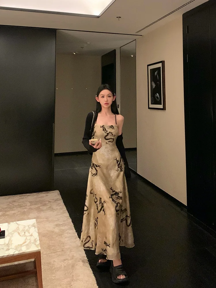 [В наличии скидка 20%] Пальто Dragon Year Armor Design Новое китайское длинное платье на