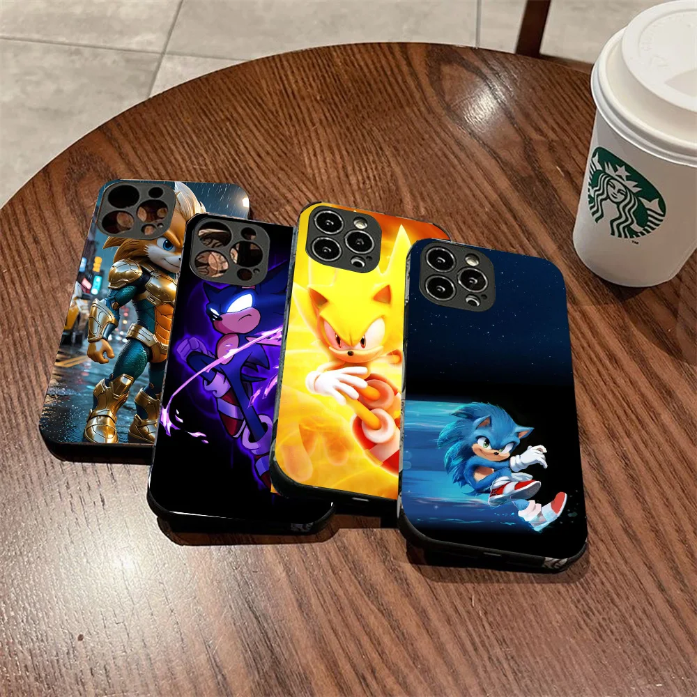 WRB-3 Cute Sonics Black Flexible TPU Case For Huawei Y5 6 7 8 9 Nova 3 Prime