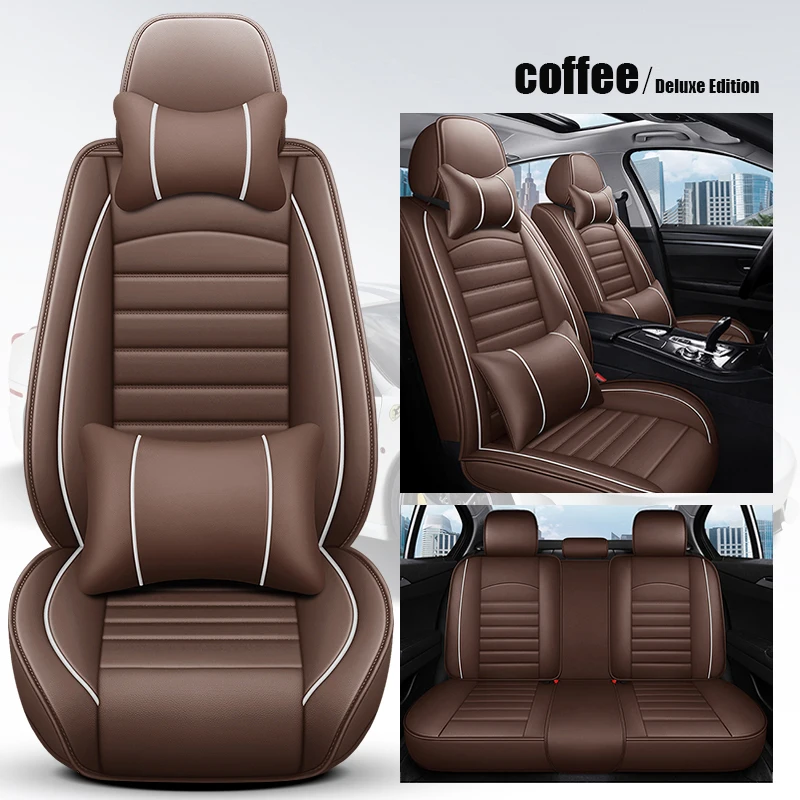 

WZBWZX Leather Car Seat Cover for Citroen all models C4-Aircross C4-PICASSO C6 C5 C4 C2 C-Elysee C-Triomphe Car-Styling