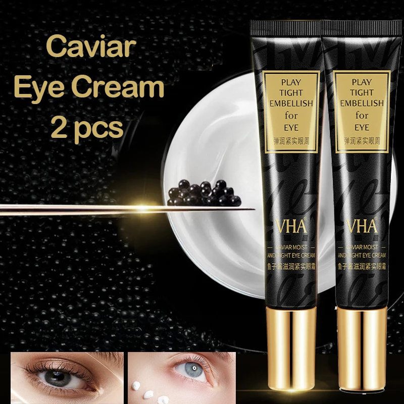 

Hydrating Eye Cream with Caviar Extract for Dark Circles Fine Lines Anti-Aging Eye Serum Anti-Puffiness Dark Circle Moisturizing