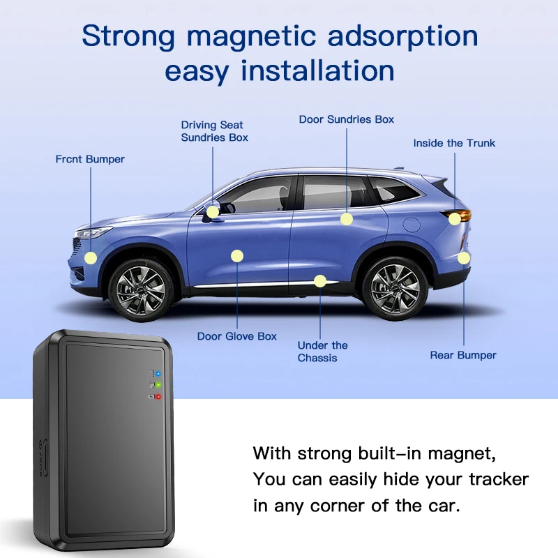 Фото ZOOBII P8-W Mini 4g режим энергосбережения GPS трекер беспроводное устройство портативный GPS трекер с сильным магнитом №2