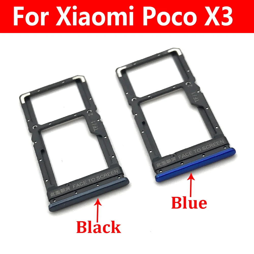 

10 шт. лоток для SIM-карты держатель слота адаптер гнездо для Xiaomi Poco X3 NFC лоток для SIM-карты