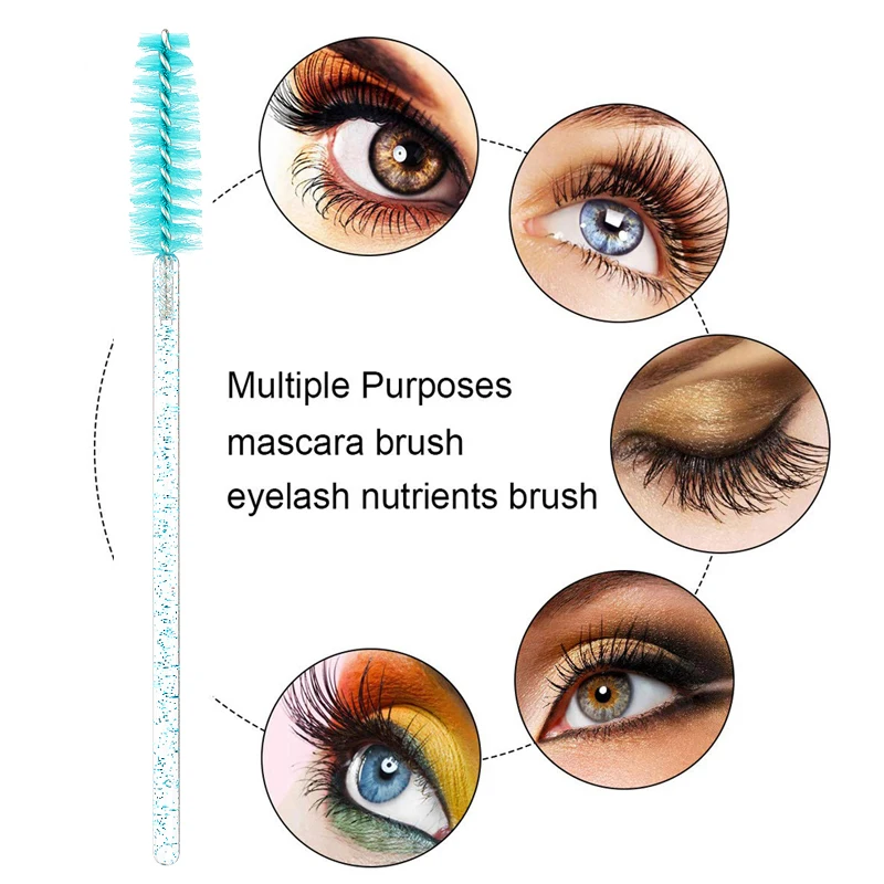 50 шт./коркор. одноразовая кисть для ресниц со стразами бриллиантовая ручка