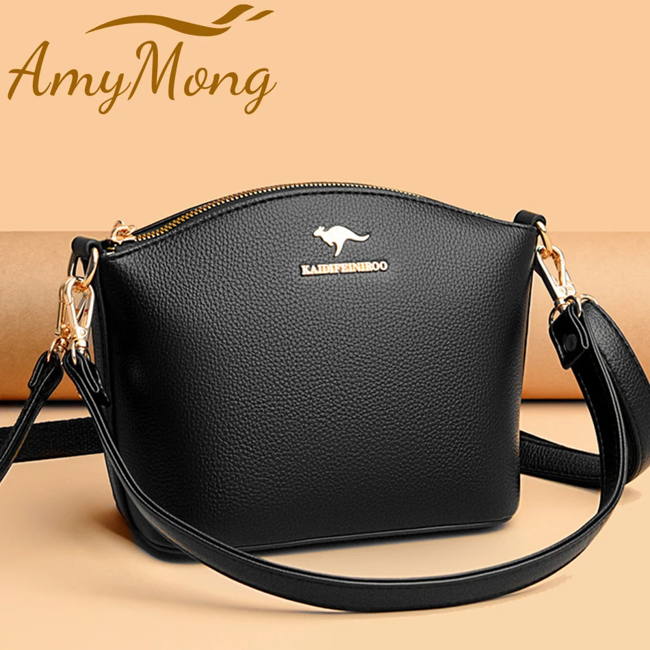 

Women PU Leather Handbags Purses Small Fashion Crossbody Messenger Shoulder Bag 2021 New Simple Bag Designer Flap Sac A main New