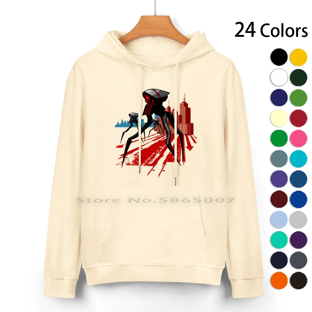 Толстовка-свитер из чистого хлопка с капюшоном и штативом 24 цвета