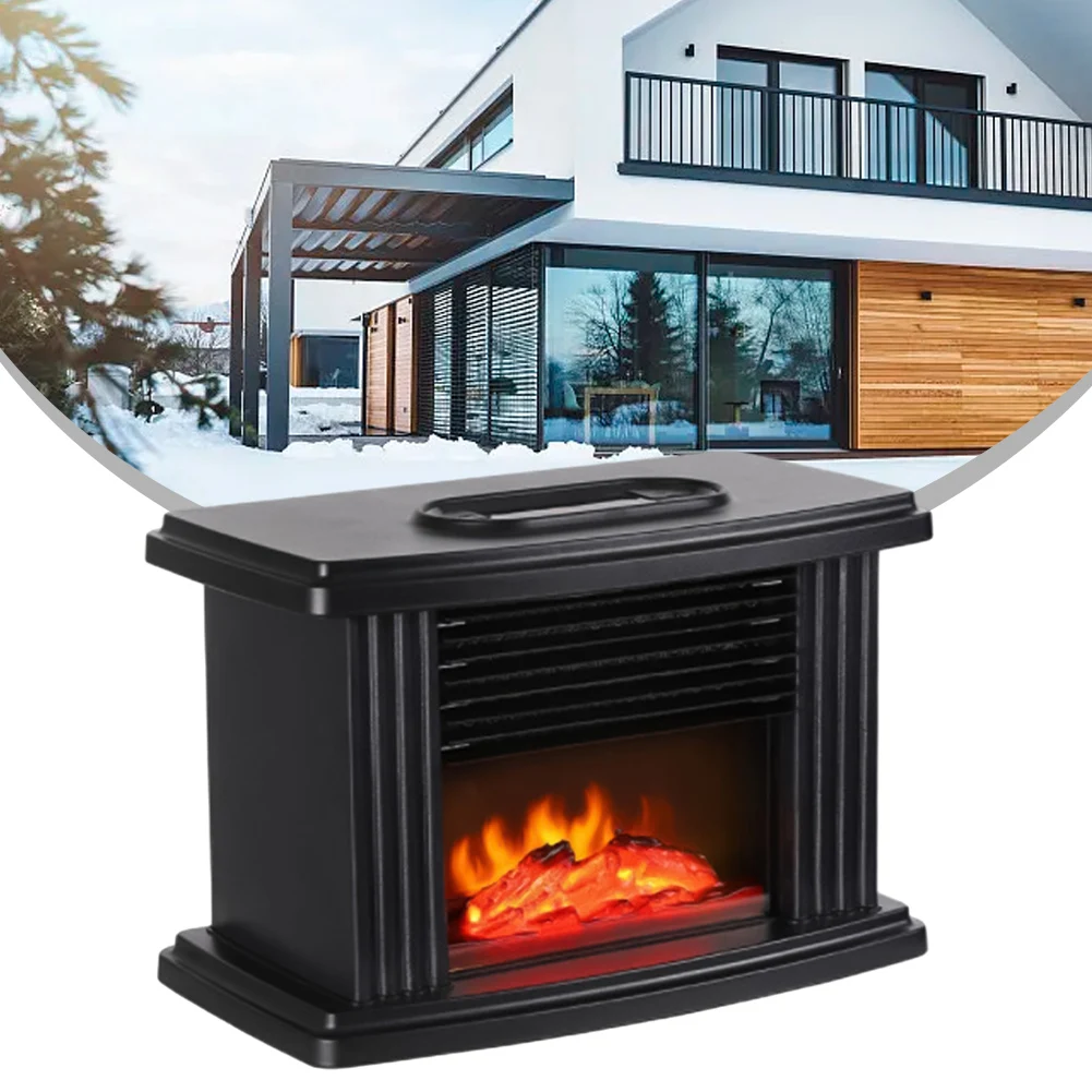 Heater With Remote Control Flame Heater Indoor Space Stove Portable Desktop Hot Fan Winter Heater