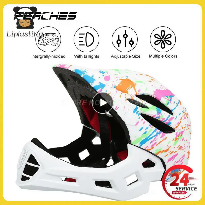

Sports Helmets Pc Shell Anti-impact Head Protection 13 Colors Breathable Full Face Helmet For Balance Bike Scooter Bike Riding