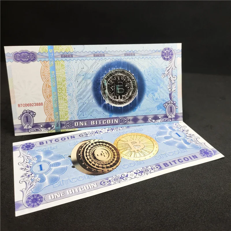 

One Bitcoin Banknotes Commemorative Banknotes Banknotes BTC Coins 10pcs/bag