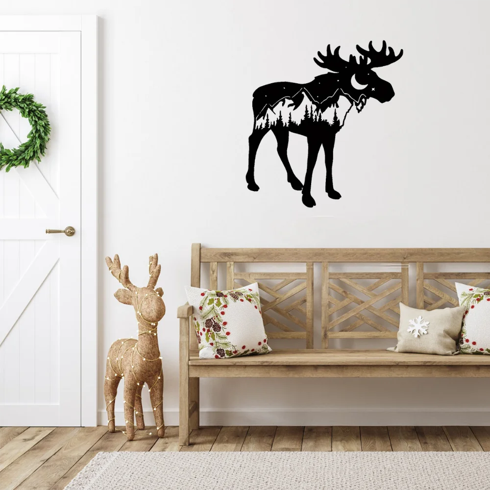 Потрясающие Металлические Настенные Рисунки С Оленем — Трансформируйте Свое