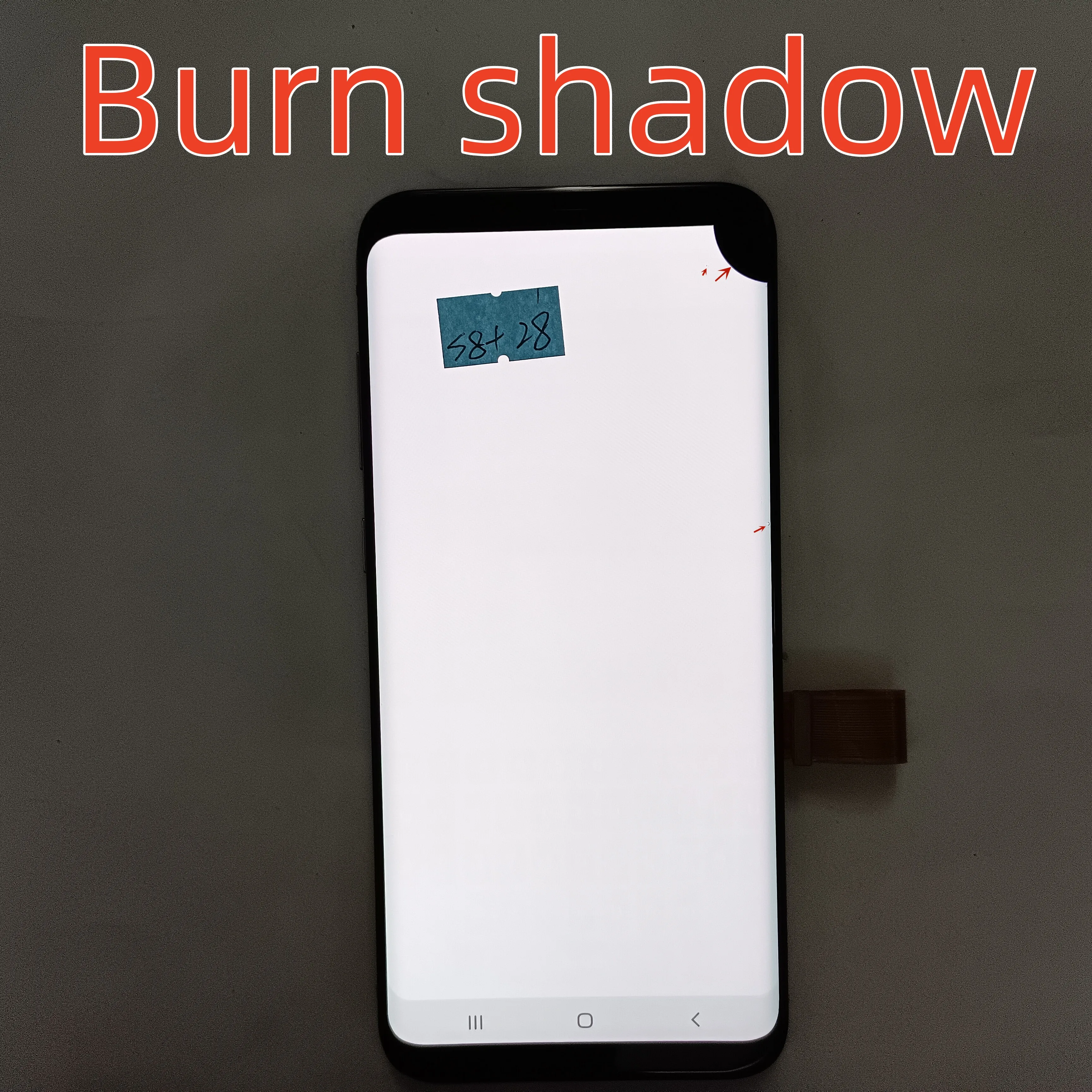 100% Original AMOLED 6.2" LCD For Samsung Galaxy S8 Plus G955 G955F LCD Display Touch Screen Digitizer Repair With burn shadow images - 6