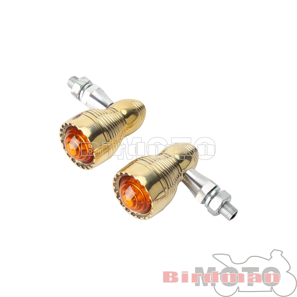 Латунный СВЕТОДИОДНЫЙ индикатор поворота для мотоцикла дальний/ближний свет