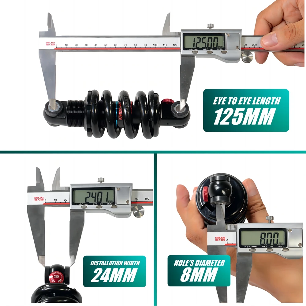 Амортизатор DNM 125 мм фунта/дюйм для электрического скутера VSETT 10 + IO HAWK ZERO 8X KUGOO LX10