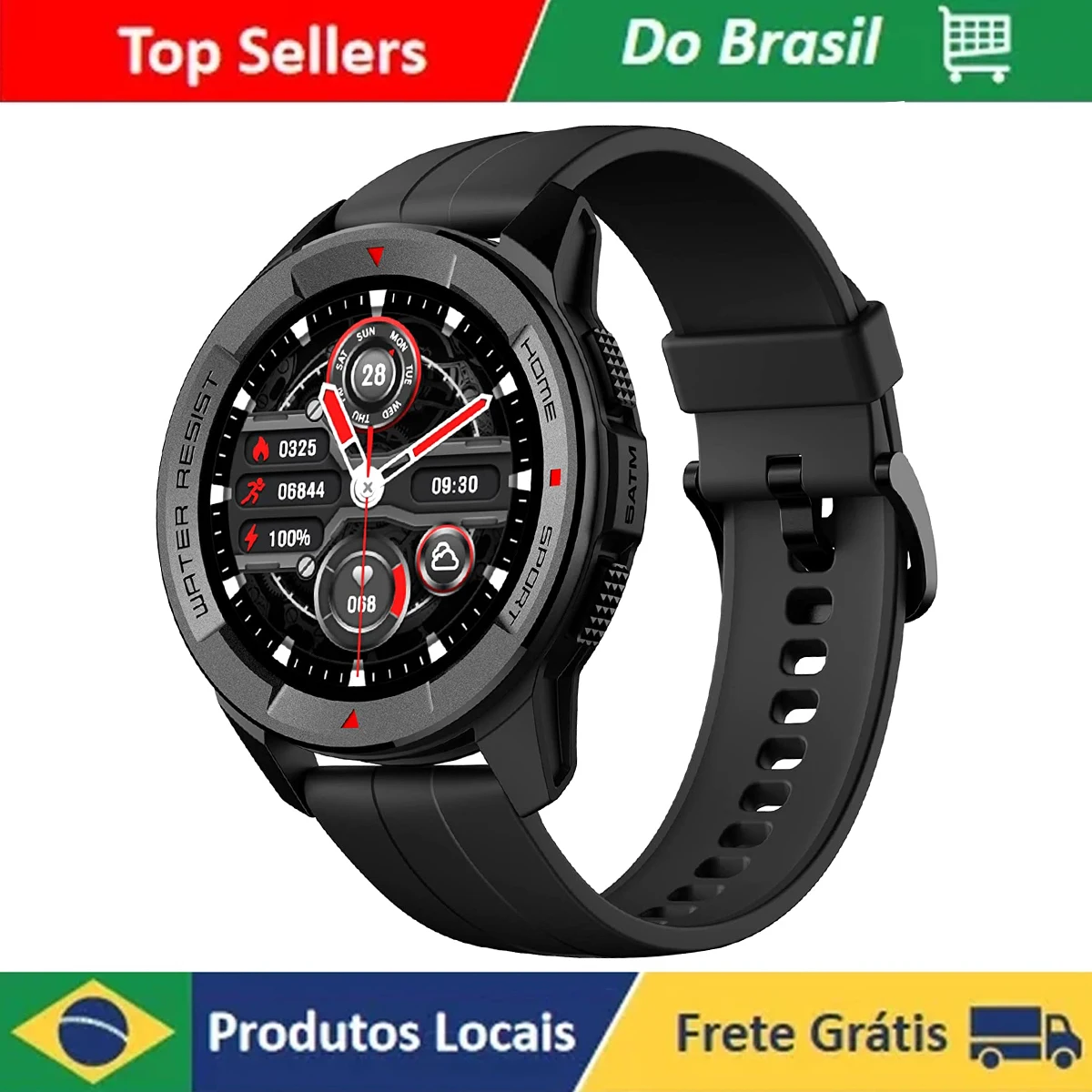 

Watch Smartwatch Mibro X1,1.3" AMOLED Touch Screen,Sports Smart Watch for Android iOS,5ATM Waterproof Fitness Tracker,SpO2 Monit