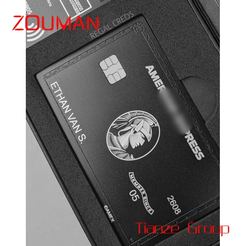 

Custom , Customized Bla Amex card, converts your old metal card to AMEX Bla card, AMEX Cour Card Support Printi