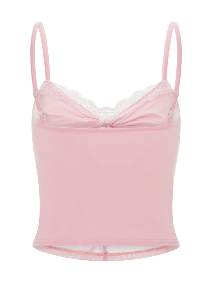 Женская майка HzDazrl Y2k без рукавов с открытой спиной на тонких бретелях