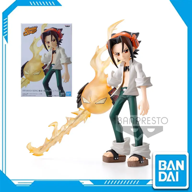 Banpresto Shaman King 14cm You Asakura Cute Doll  Anime Action Figure Collectible Model Toys for Boys Genuine Original 100%