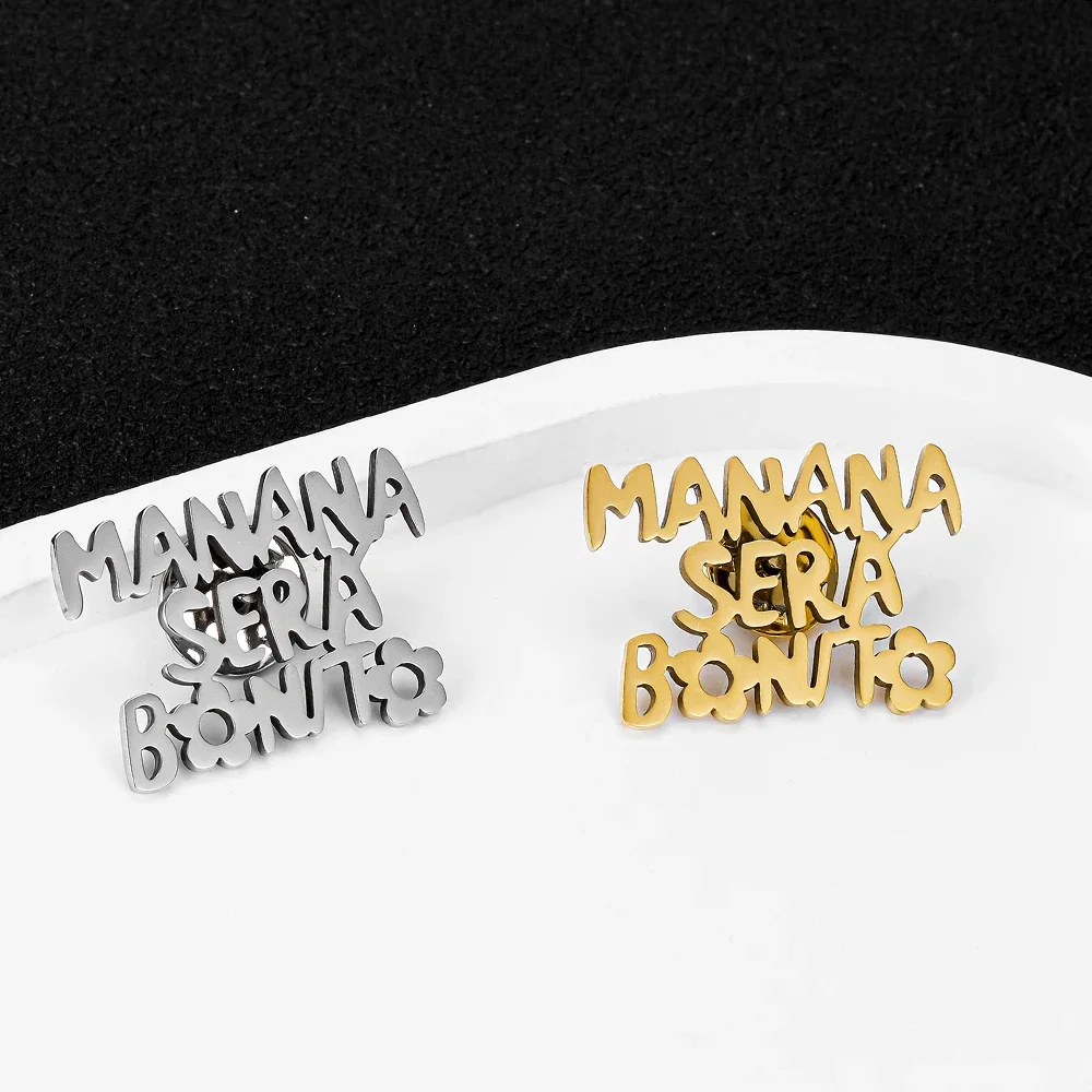 Брошь Karol G булавка Manana Sera Bonito Bichota качественный значок из нержавеющей стали