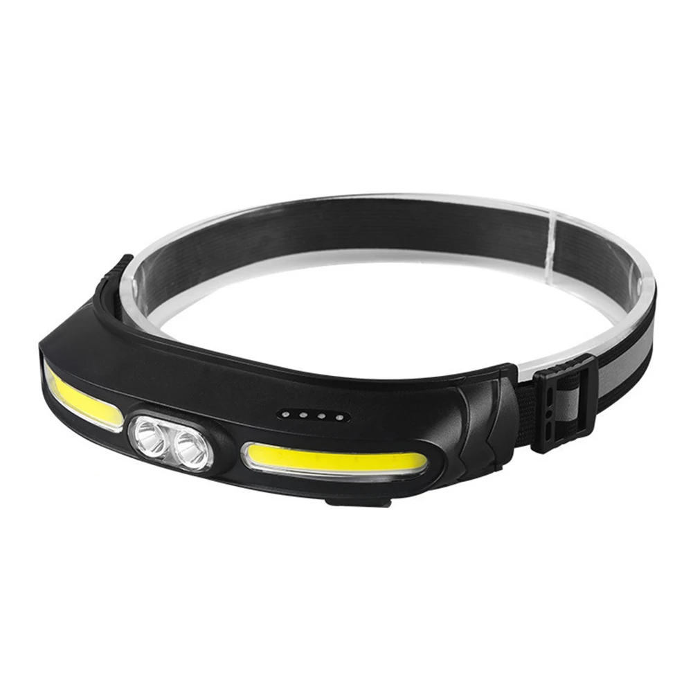 Совершенно новый светодиодный налобный фонарь супер яркий фара COB USB