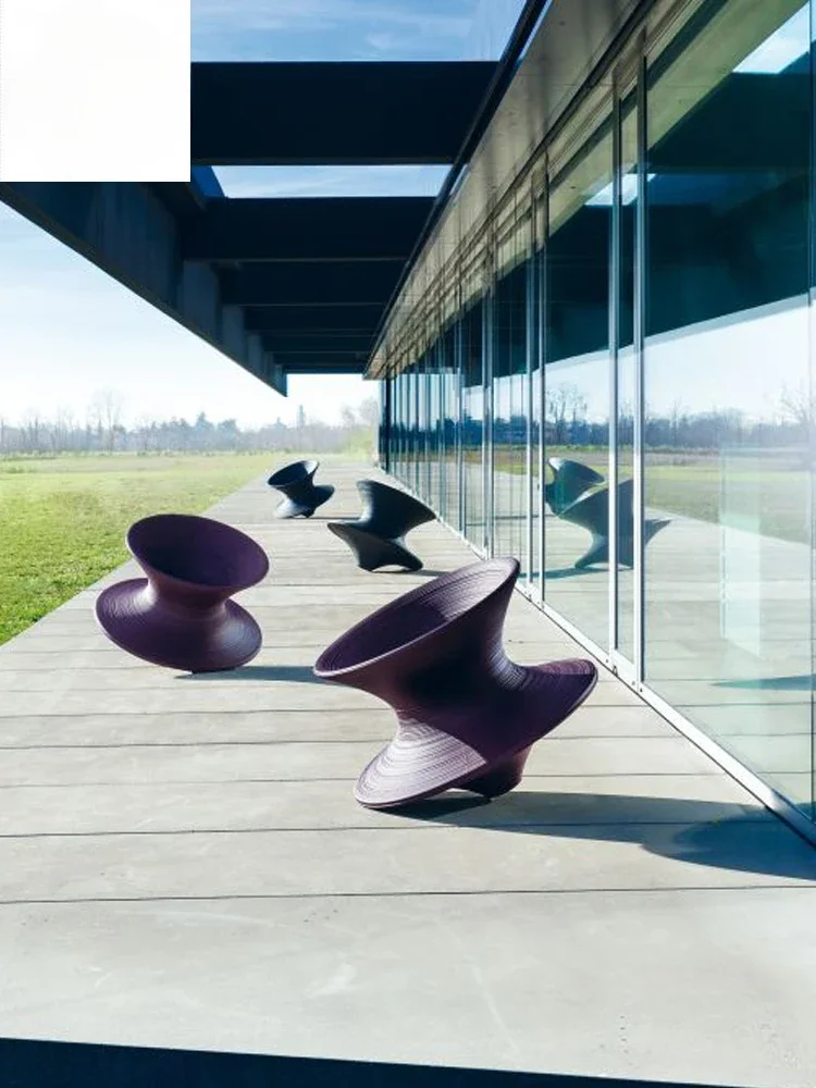 Стул с гироскопом стакан из FRP вращающийся стул балкон одиночный повседневный