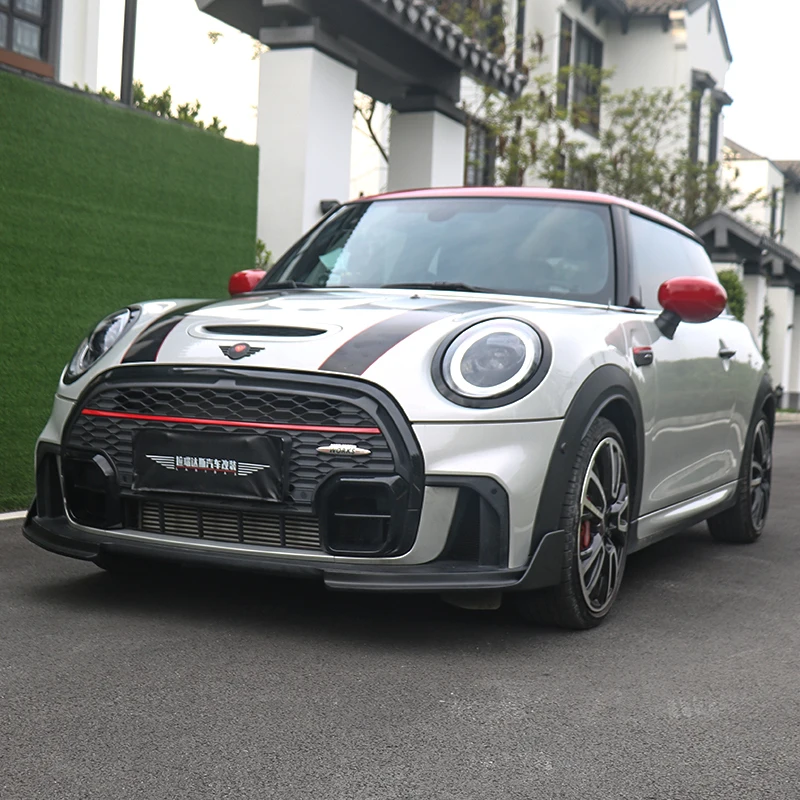 Для MINI COOPER S JCW LCI 2 2021-2023 передний разделитель губ удлинитель бампера спойлер на