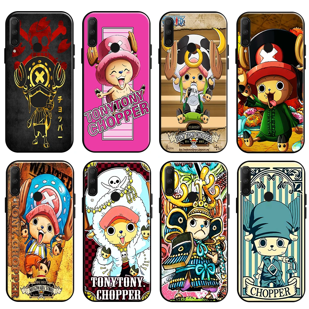 

ONE PIECE Tony Tony Chopper Phone Case For Huawei Honor 10X 9X Pro Lite Honor 8X Funda Black Back Coque TPU Liquid Silicon
