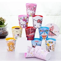 kawaii hello kitty children cutlery cartoon sanrio my melody kids water cup mouthwash cup anime periphery gift toys
