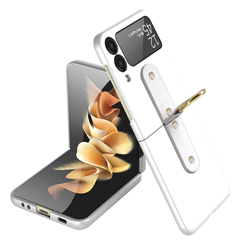 

Samsung Galaxy Z Flip 3 Phone Case Suitable for Zflip3 Shell Membrane Integrated Protective Sleeve with Ring Shockproof