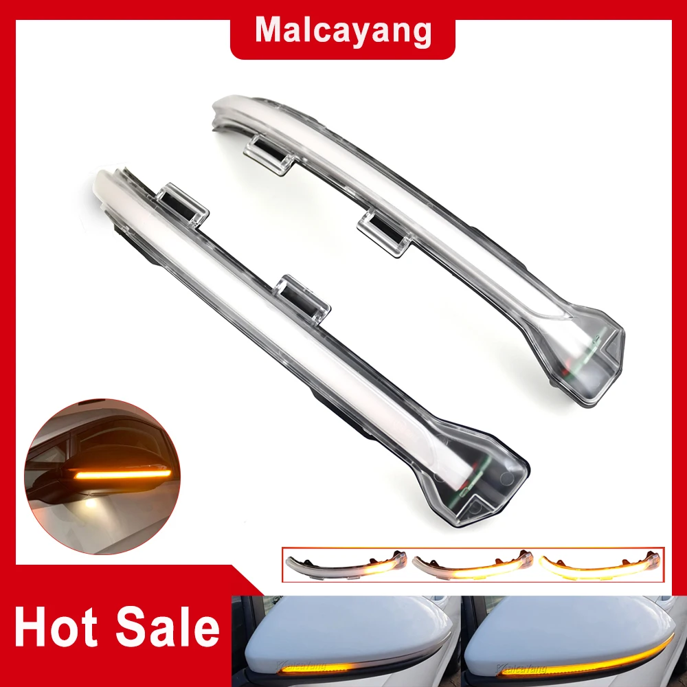 

2 шт. для VW Golf 7 GTI R GTE GTD MK7.5 2013-2019 светодиодный, динамический поворотный сигнал, последовательный боковой зеркальный индикатор