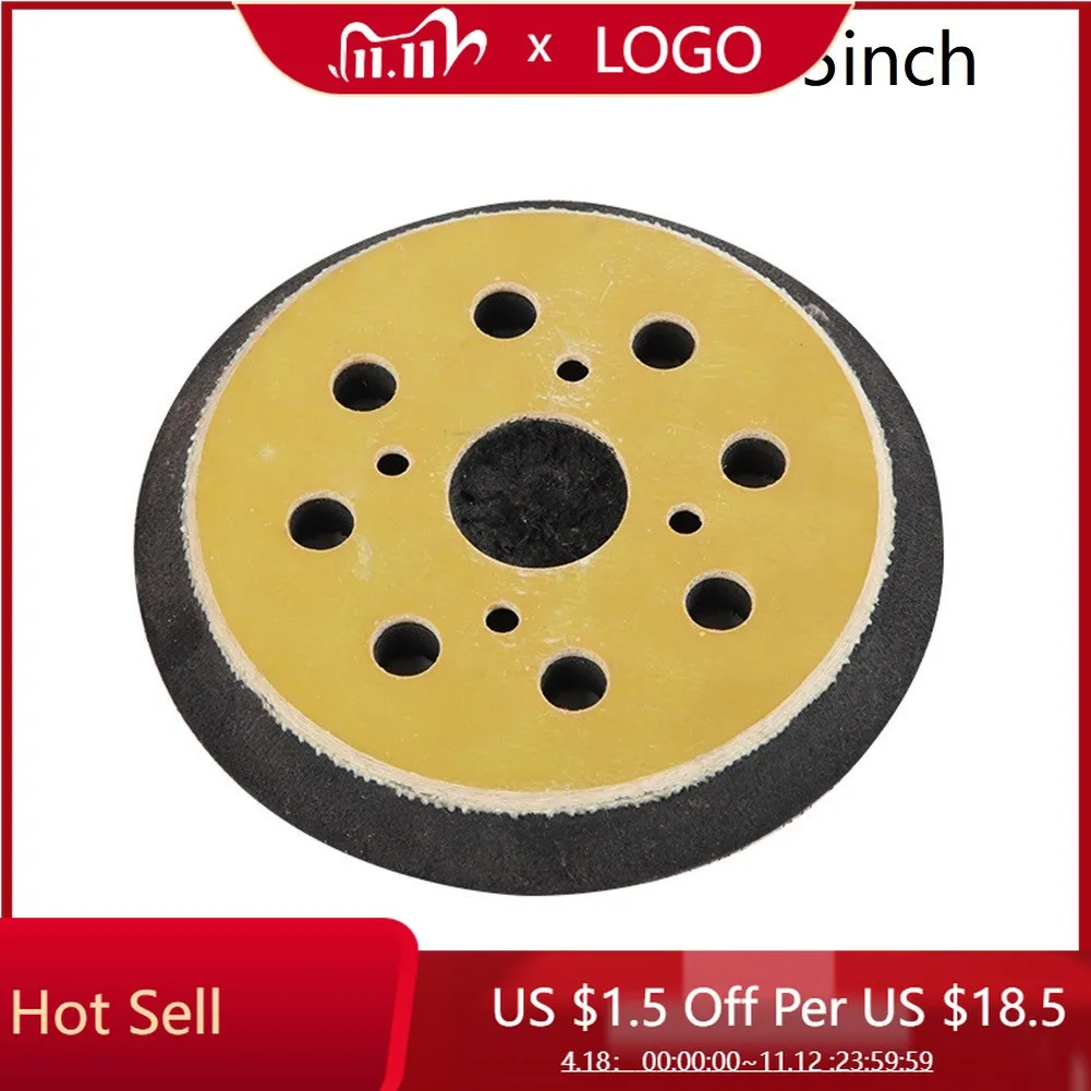 

5Inch 8 Hole Sanding Pad Sander Backing Pad Hook And Loop Abrasive Power Tools Accessories Sanding Backing