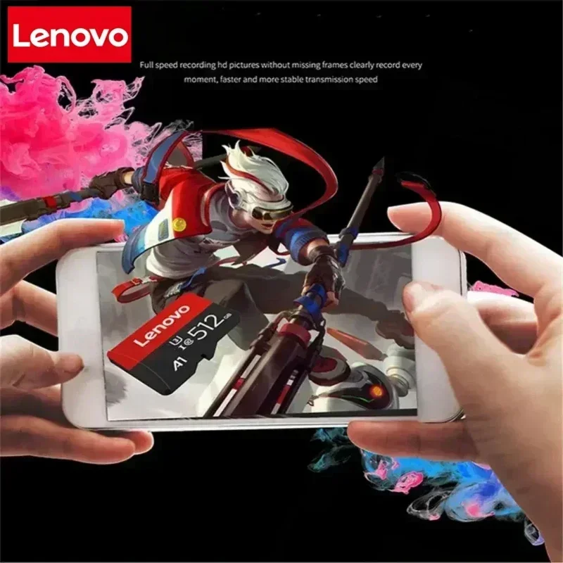 Фото Карта памяти Lenovo 2TB High-Speed V30 A2 4K SD 512GB 256GB 128GB 1TB Micro TF SD с адаптером для смартфона/планшета/ПК, универсальная №4
