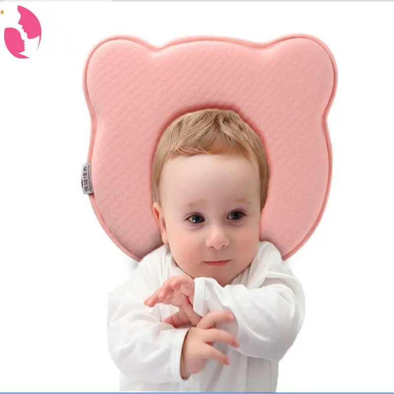 

NeckProtection of Newborn0-1 Baby Bear Pillow Memory Foam Newborn Soft protective head Pillows Baby Sleep Positioning Pad for