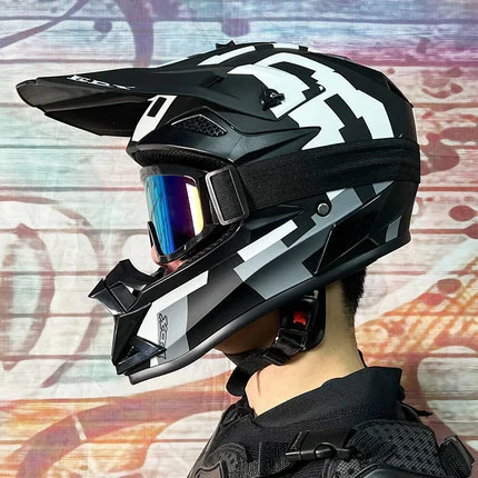 Professional  off-road  Full Face DOT Approved Full Face Motorcycle Helmets For adults   Capacete Moto Racing bike downhill