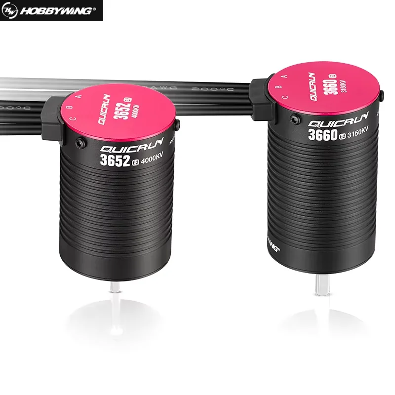 Фото HOBBYWING QuicRun 3652SL 3250KV/4000KV/5400KV 3660SL 3150KV/3700KV G2 Бессенсорные бесщеточные двигатели 2-3S для 1/10 1/8 RC Car Buggy №1