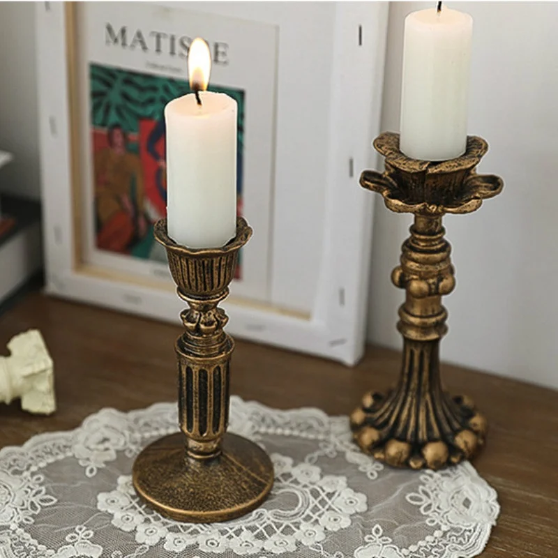 

Retro Candlestick Photo Props Ins Wind Candle Shooting Background Home Decoration Ornaments Photography Props