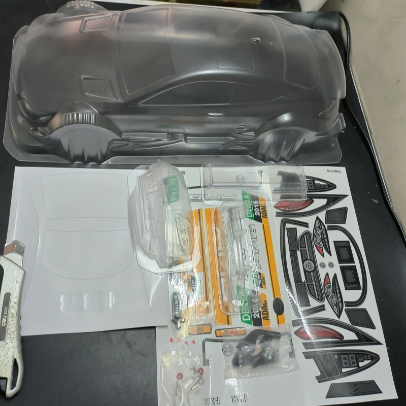 TC363 1/10 Benz C63 DTM RC прозрачный корпус автомобиля для дрифта ширина 190 мм 258 на дороге