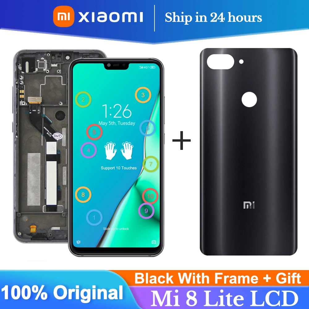 Оригинальный дисплей 6 26 дюйма с рамкой для Xiaomi Mi 8 Lite mi8 lite Global ЖК-дисплей