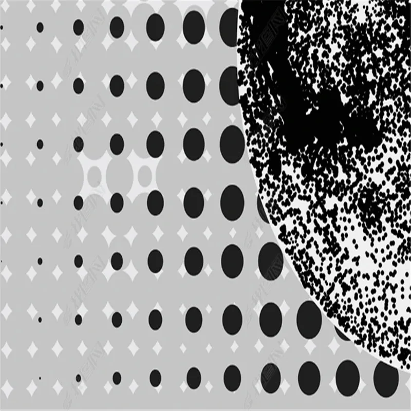 Современные минималистичные обои для гостиной волнистые точки планет Модный