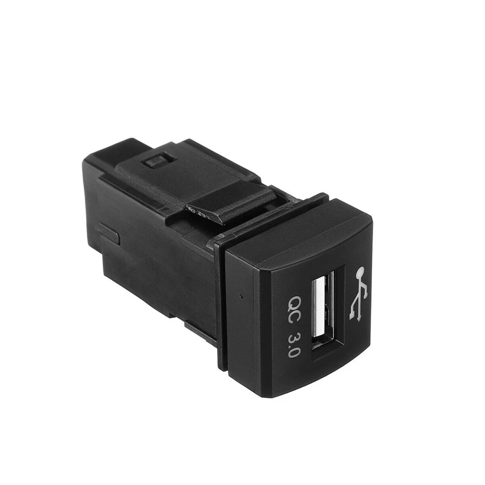 

Switch Dash USB Adapter Dashboard LED 1 Pcs 12V DC 22mm X 22mm 3A Black Charger Hub QC 3.0 Fit For Toyota RAV4