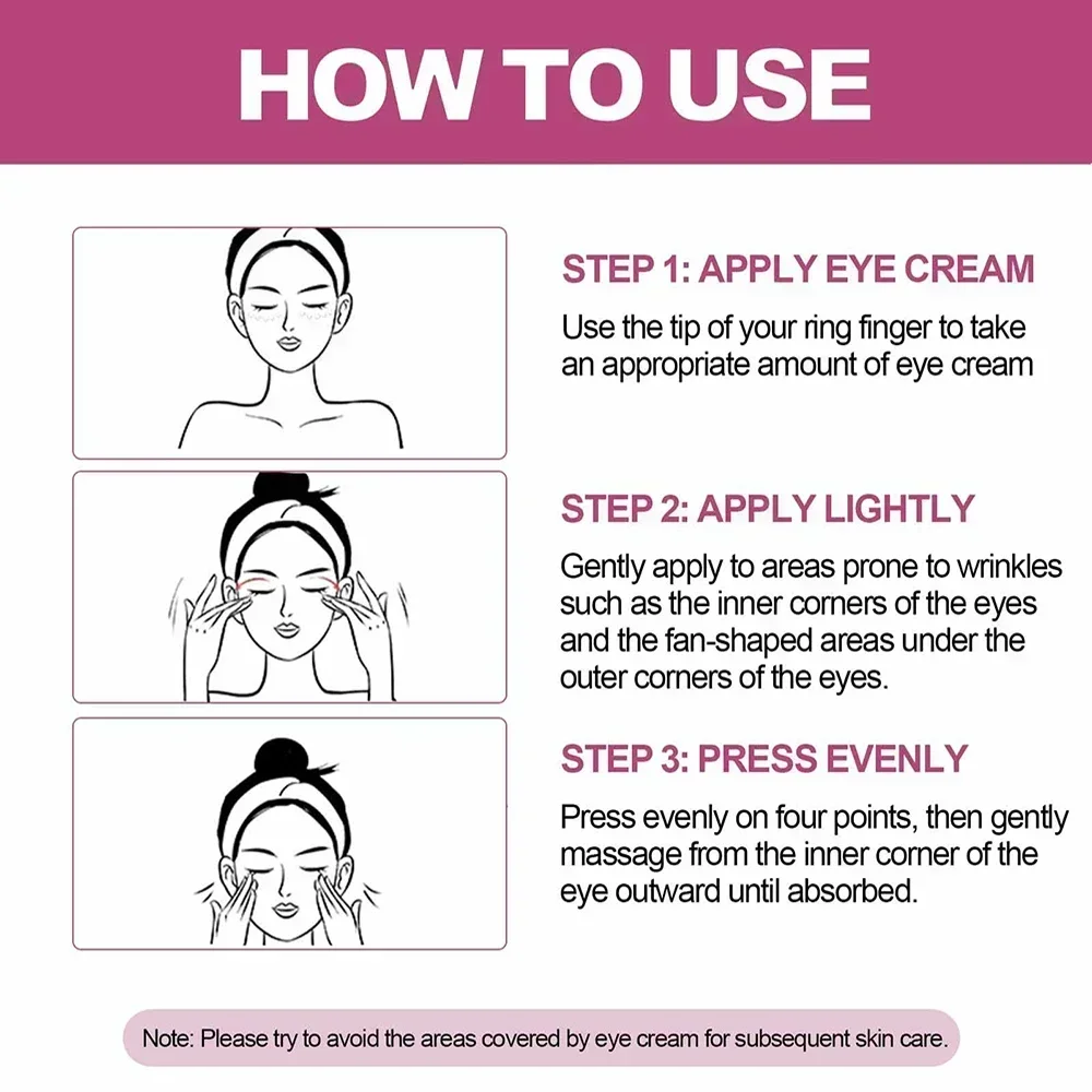 Отбеливающий крем для кожи вокруг глаз от морщин и темных кругов