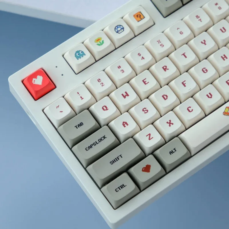 

138 Keys Retro Computer Gameboy Keycaps For Cherry MX Switch Mechanical Keyboard XDA Keycap Dye Sublimation PBT Key Caps customs