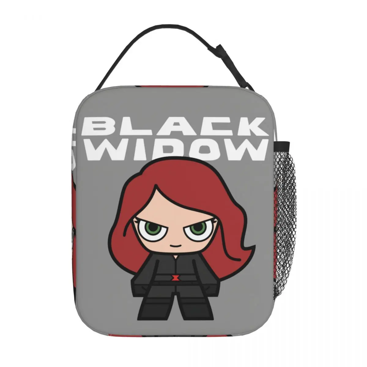 Милые миниатюрные Изолированные сумки для обедов с изображением черной вдовы