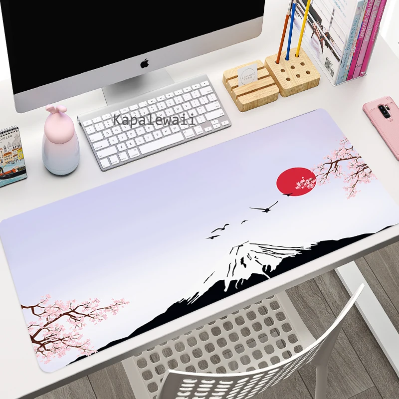 cherry blossom mouse pad computer laptop anime keyboard mouse mat large mousepad keyboards gamers decoracion desk mat for csgo free global shipping