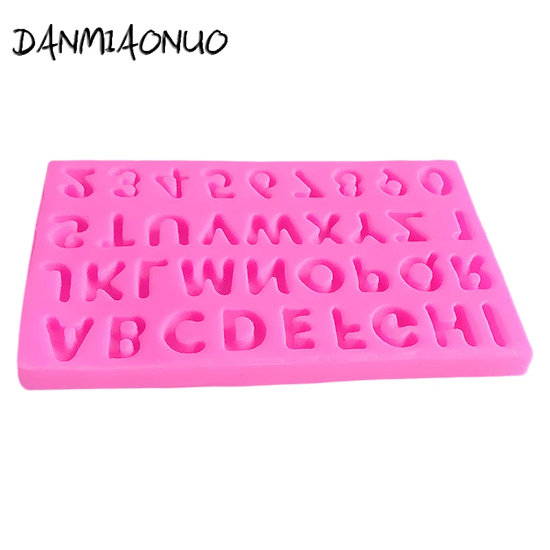 DANMIAONUO A1399037 Силиконовые Формочки Для Маффинов и шоколада с числовыми буквами