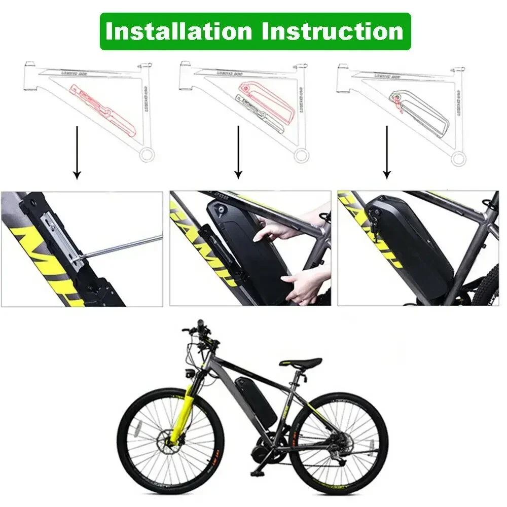 Electric bicycle battery 18650 pack Hailong 52V 17ah 48V 36V 12Ah 20Ah 30ah powerful lithium
